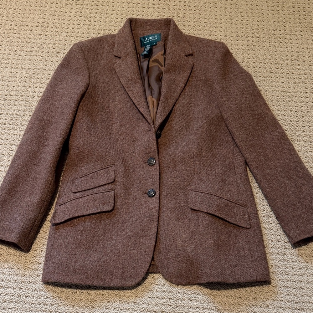 Ralph Lauren Brown Wool Blazer